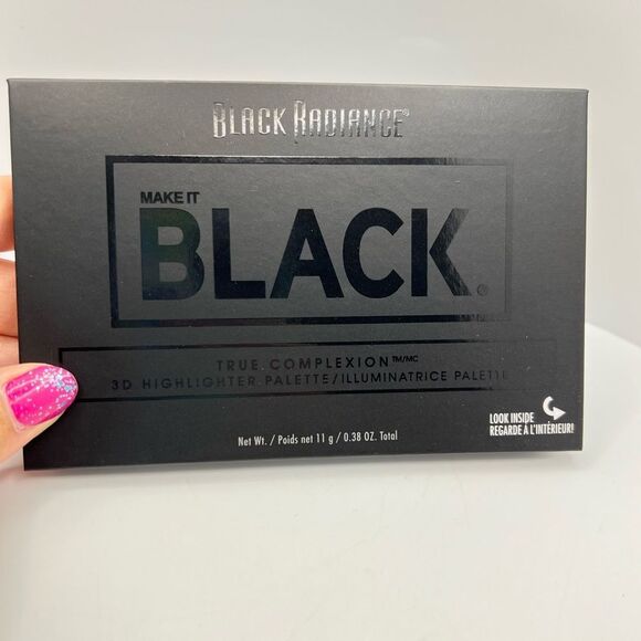 🦋$2 ~ Black Radiance 3D Highlighting Palette Make it Black Limited Edition - Picture 9 of 11